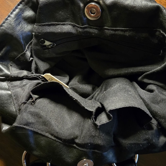 👜Small Black Tie Front Handbag - Picture 2 of 2